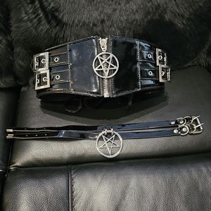Killstar wide belt + choker